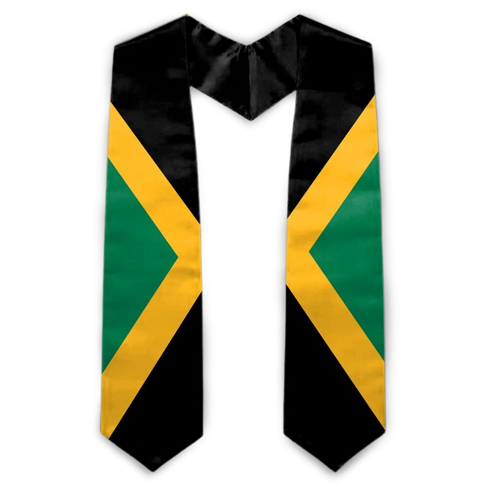 9392 Graduation Stole Class of 2025, Jamaica Flag Graduation Sash Unisex